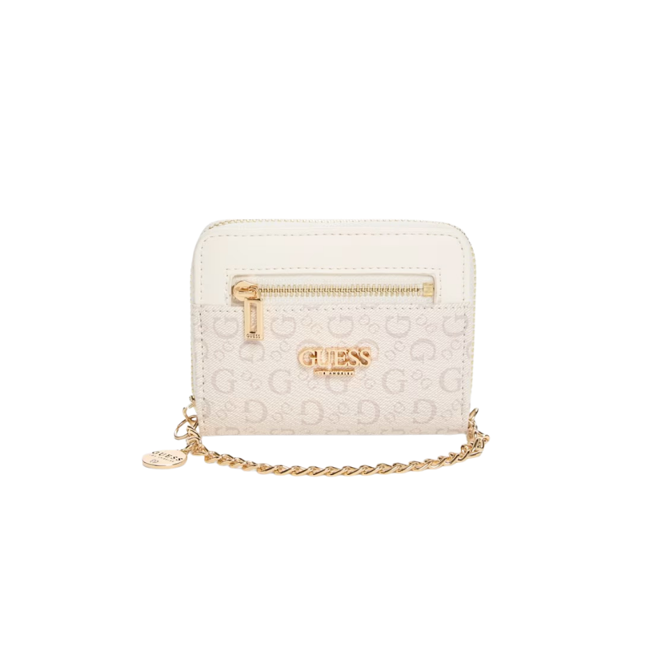 Tarjetero Guess Blanco, estampado y bols...